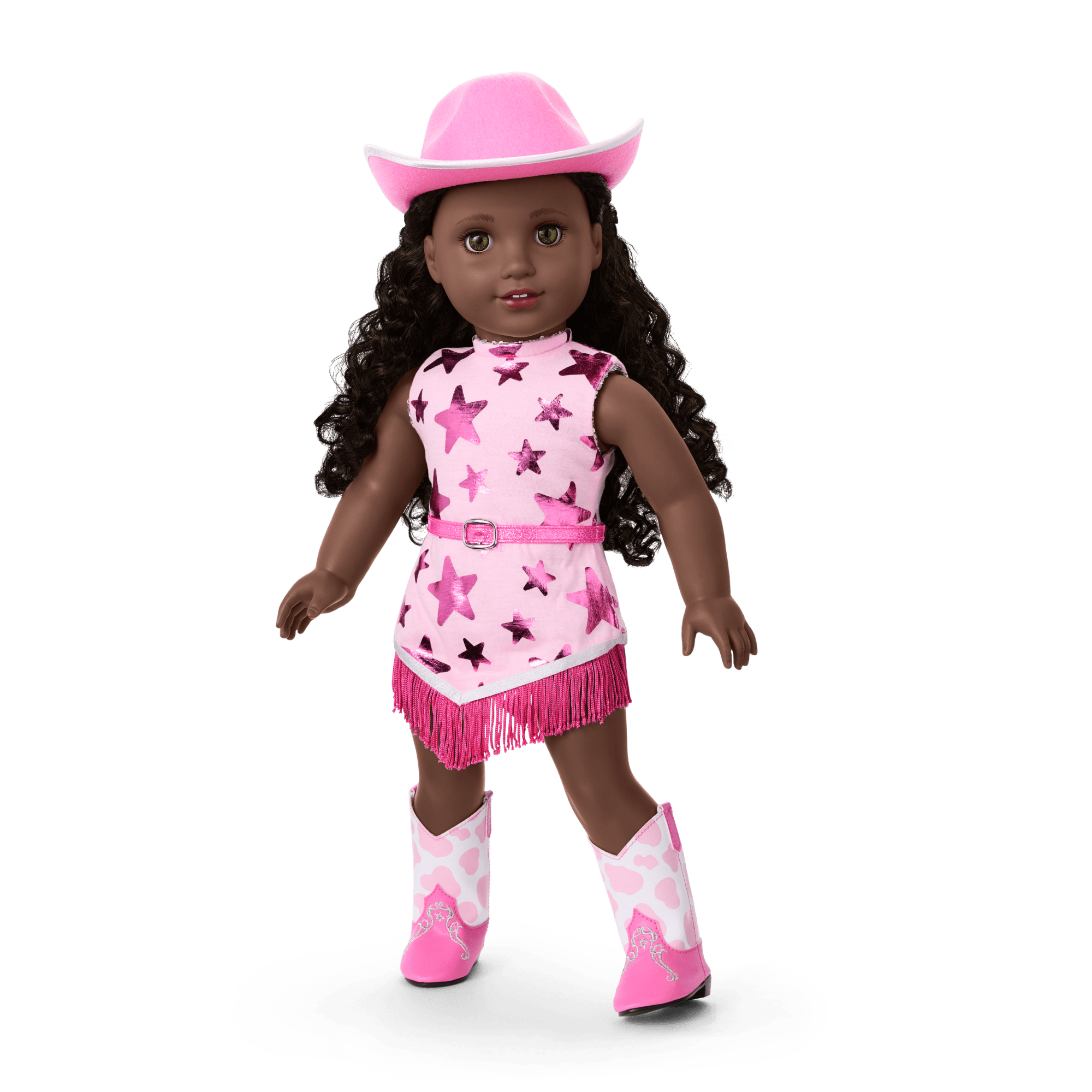 Glam Pink Cowgirl Outfit For 18-Inch Dolls - Image 5