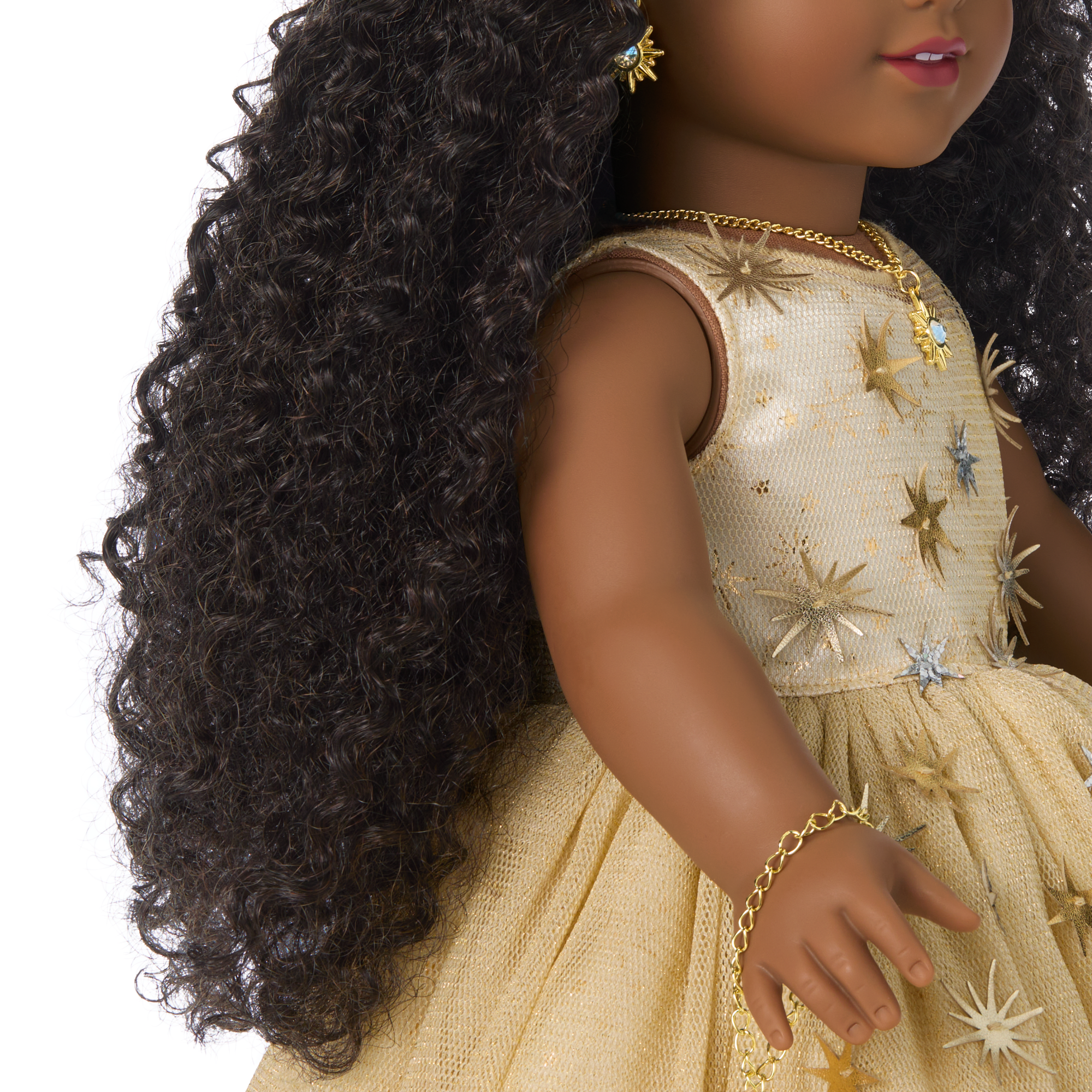 American Girl 2025 Glimmering Gold Holiday Collector Doll - Image 9