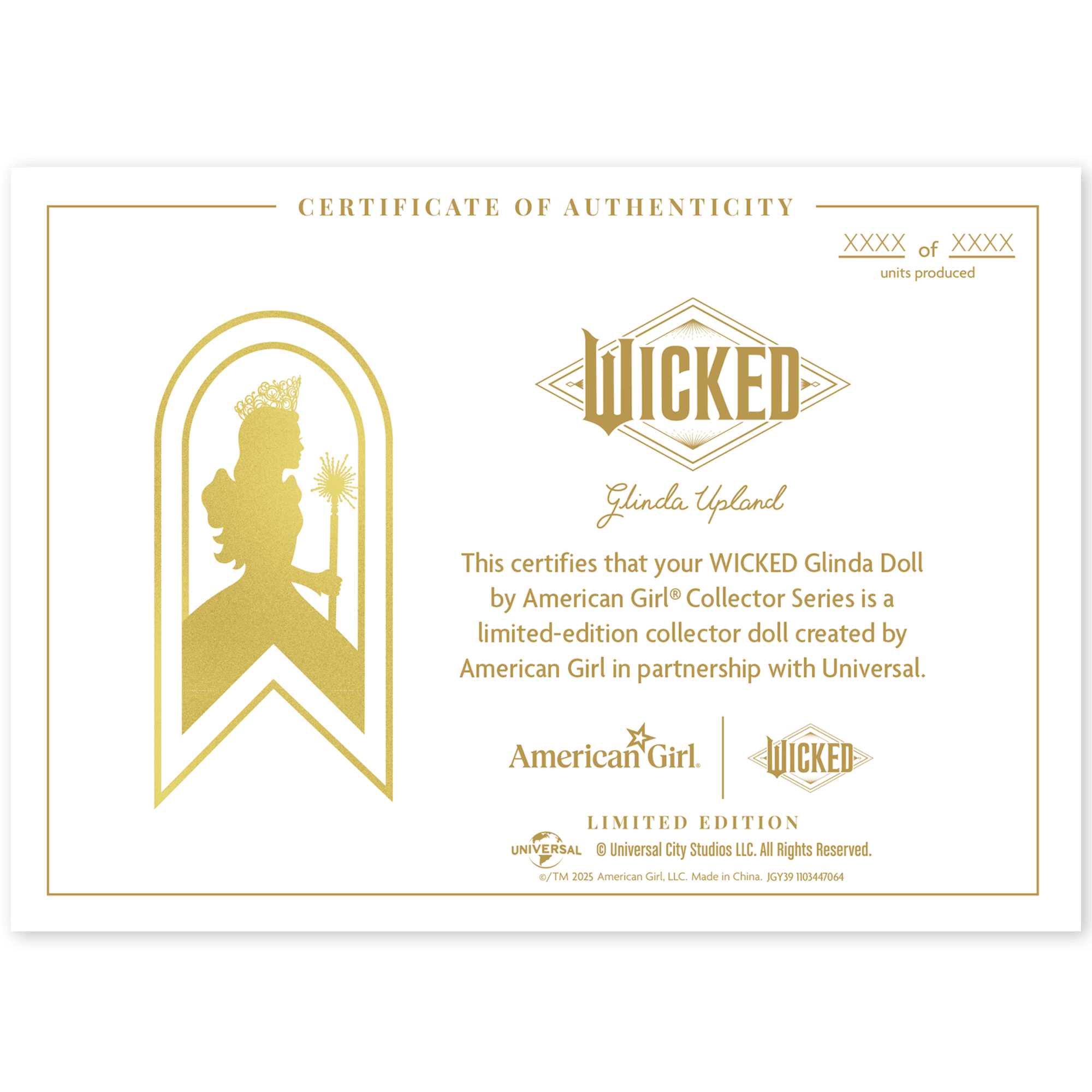 Wicked Glinda Doll By American Girl Collector Series - Image 10