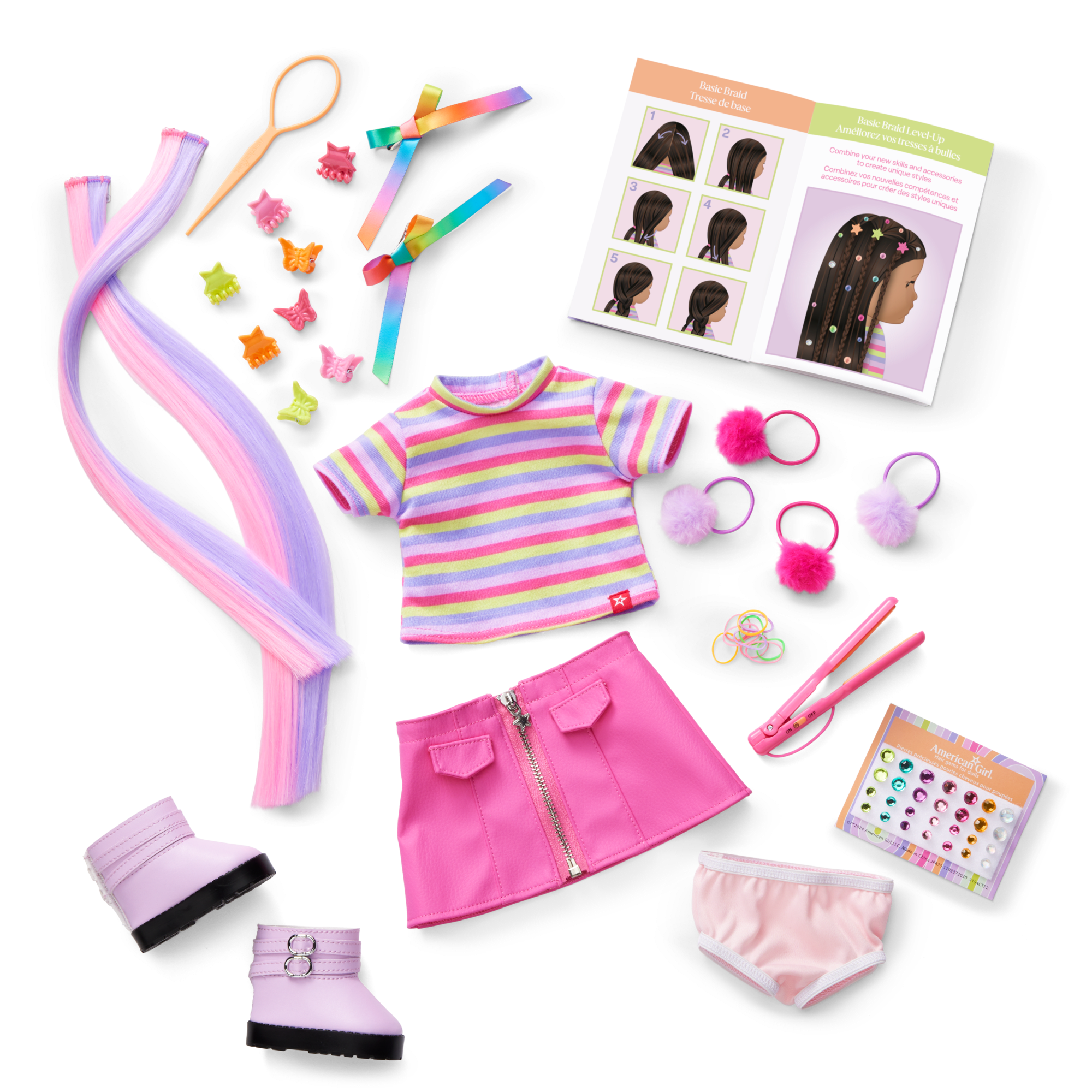 Long Hair Looks By Truly Me 18-Inch Doll #134 & Hair Accessories - Image 3