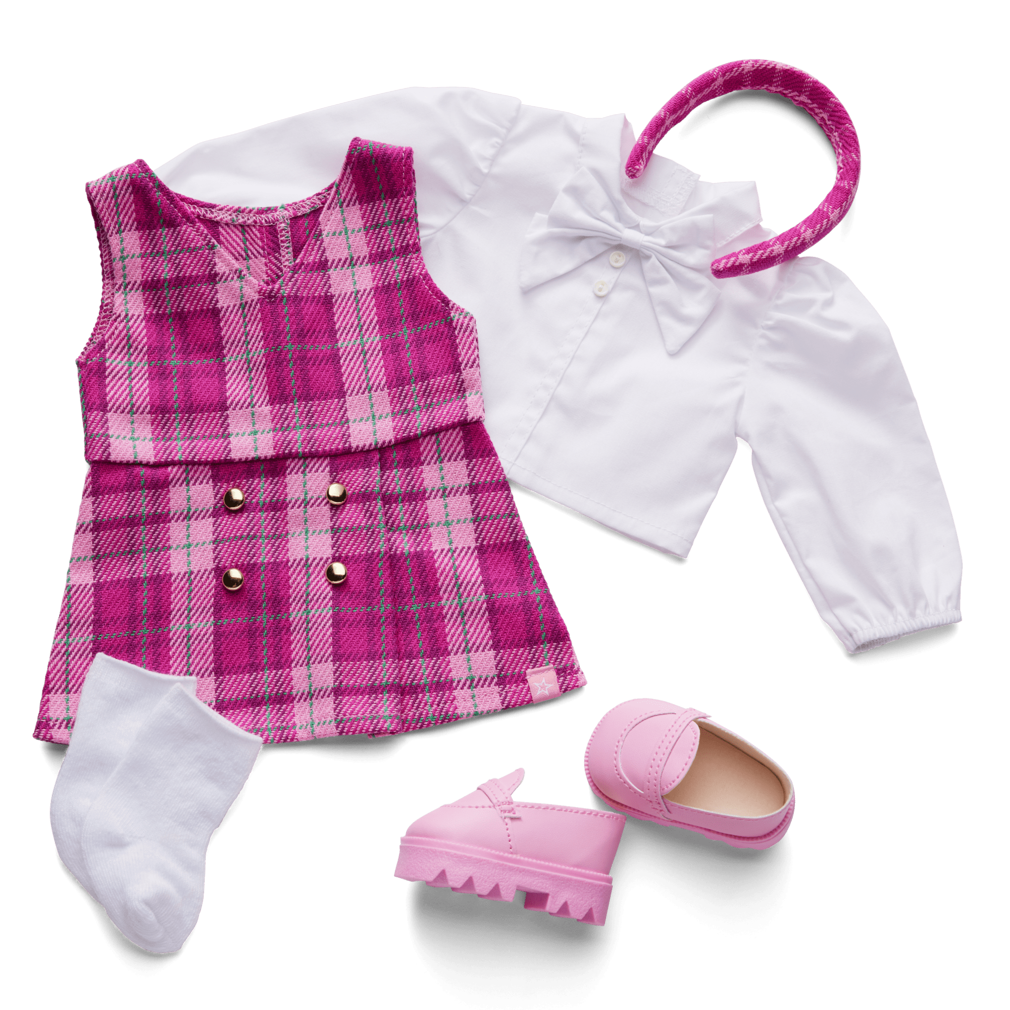 Pink & Preppy Outfit For 18-Inch Dolls