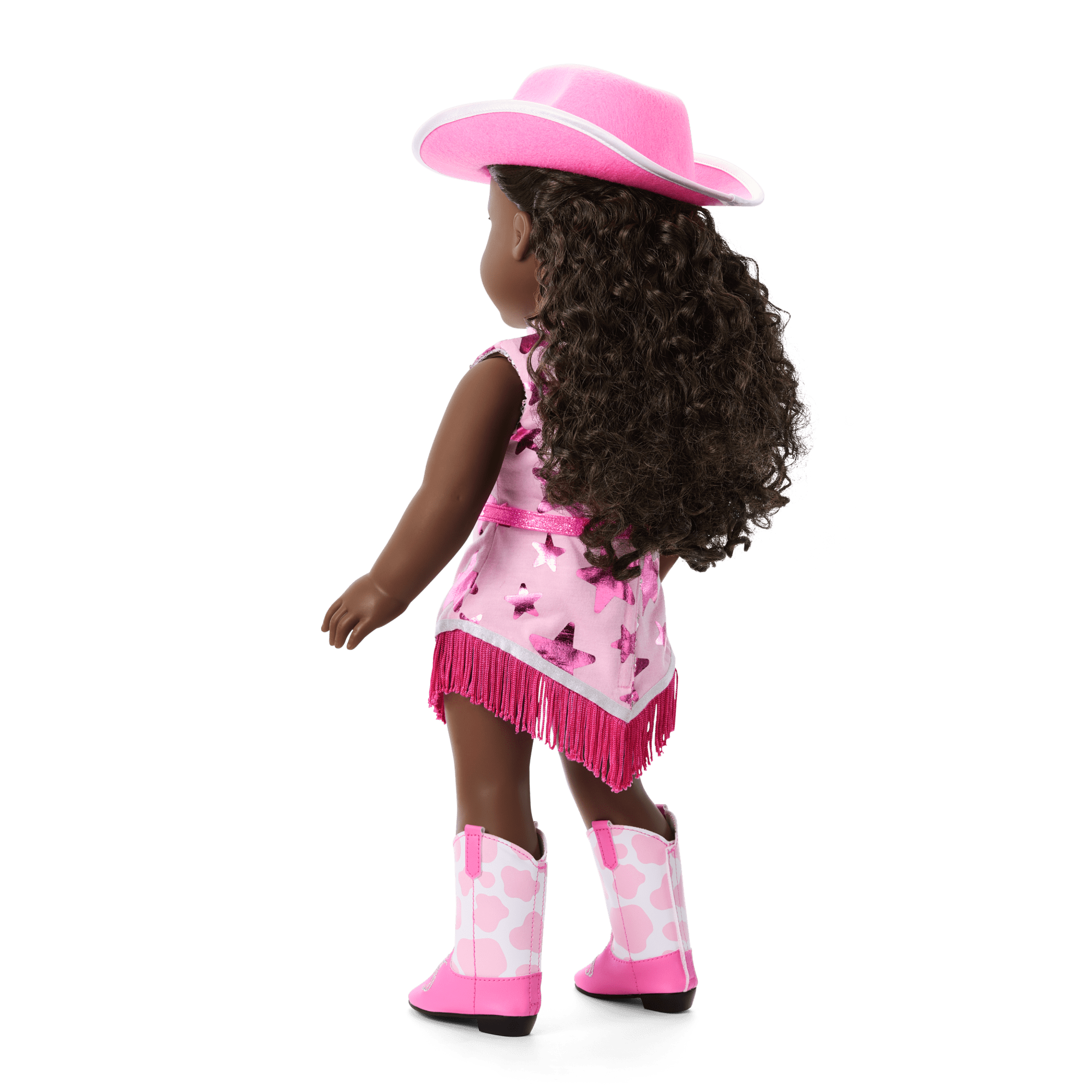 Glam Pink Cowgirl Outfit For 18-Inch Dolls - Image 6