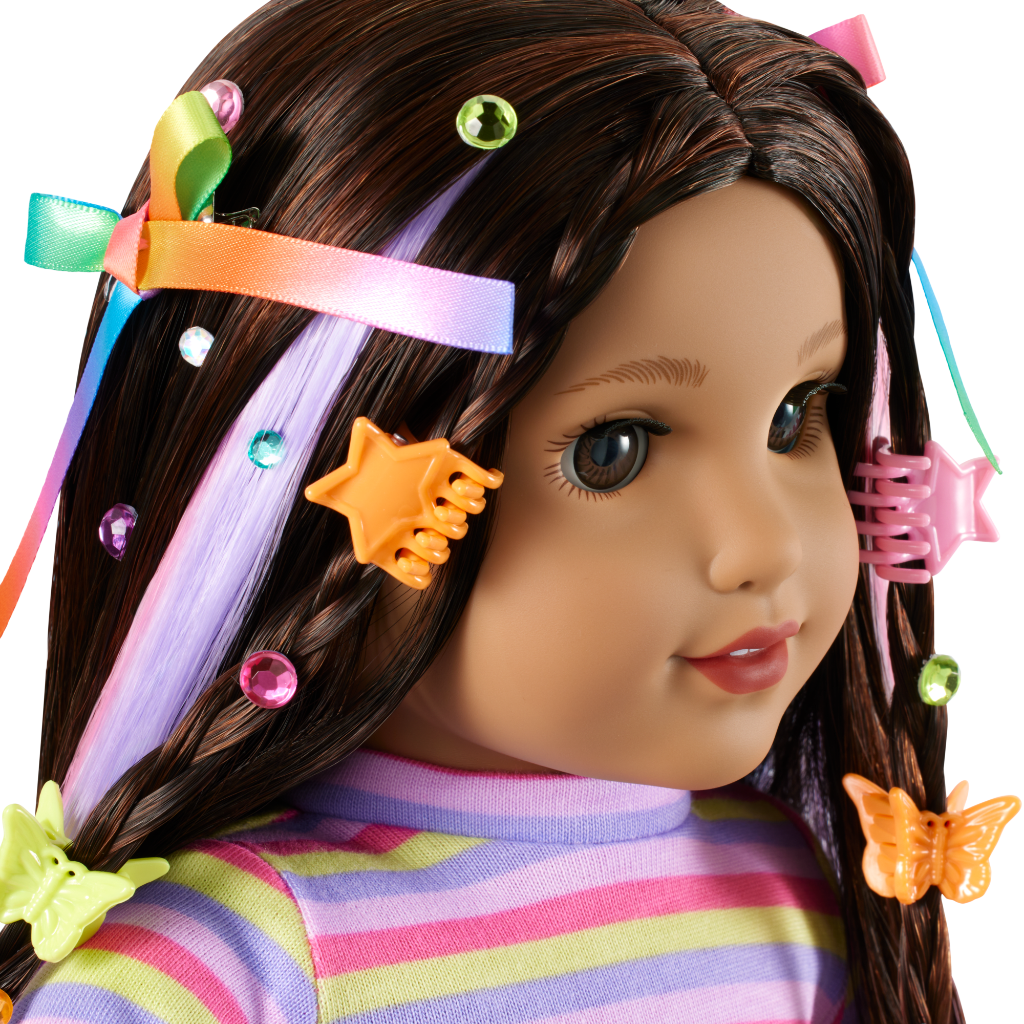 Long Hair Looks By Truly Me 18-Inch Doll #134 & Hair Accessories - Image 8
