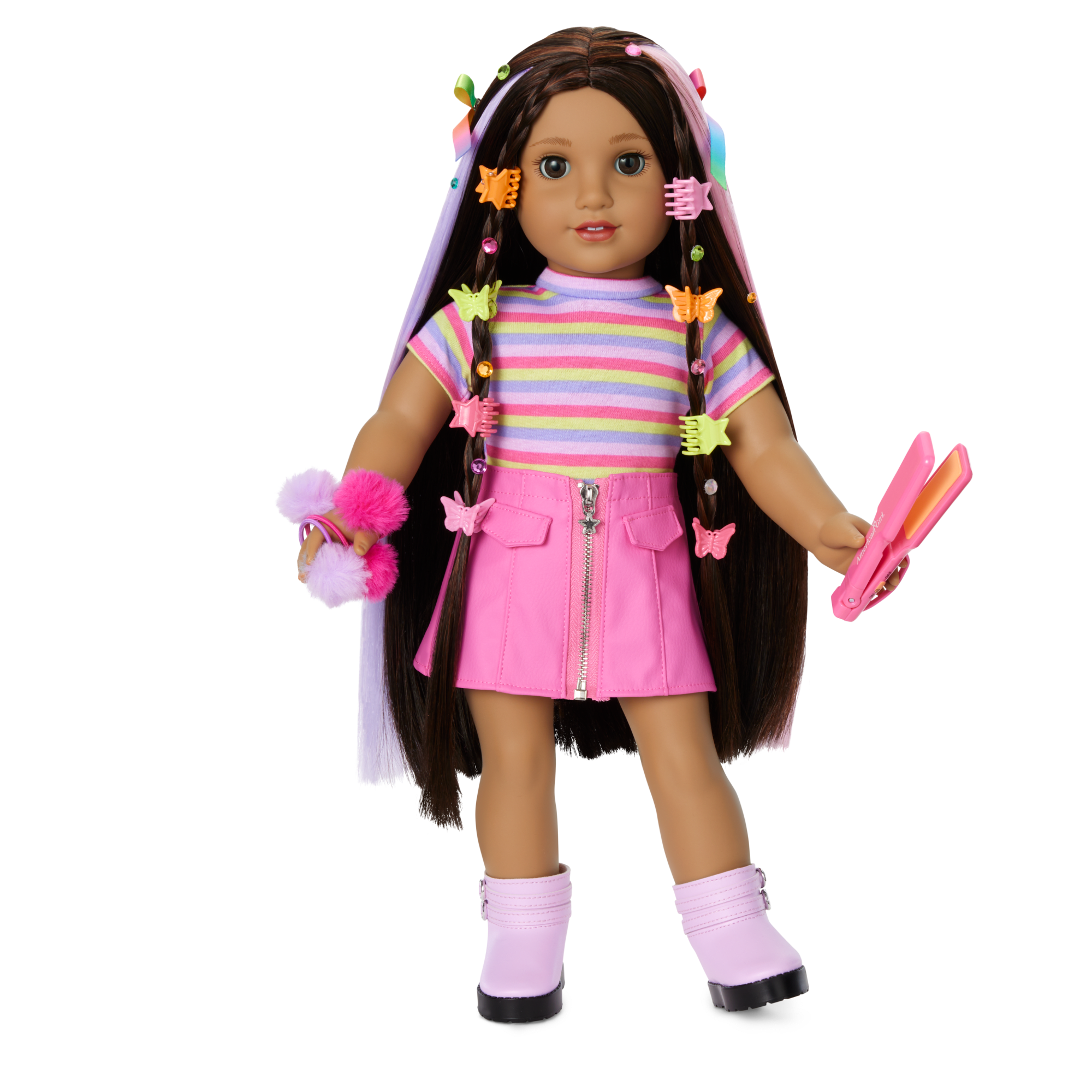 Long Hair Looks By Truly Me 18-Inch Doll #134 & Hair Accessories - Image 2