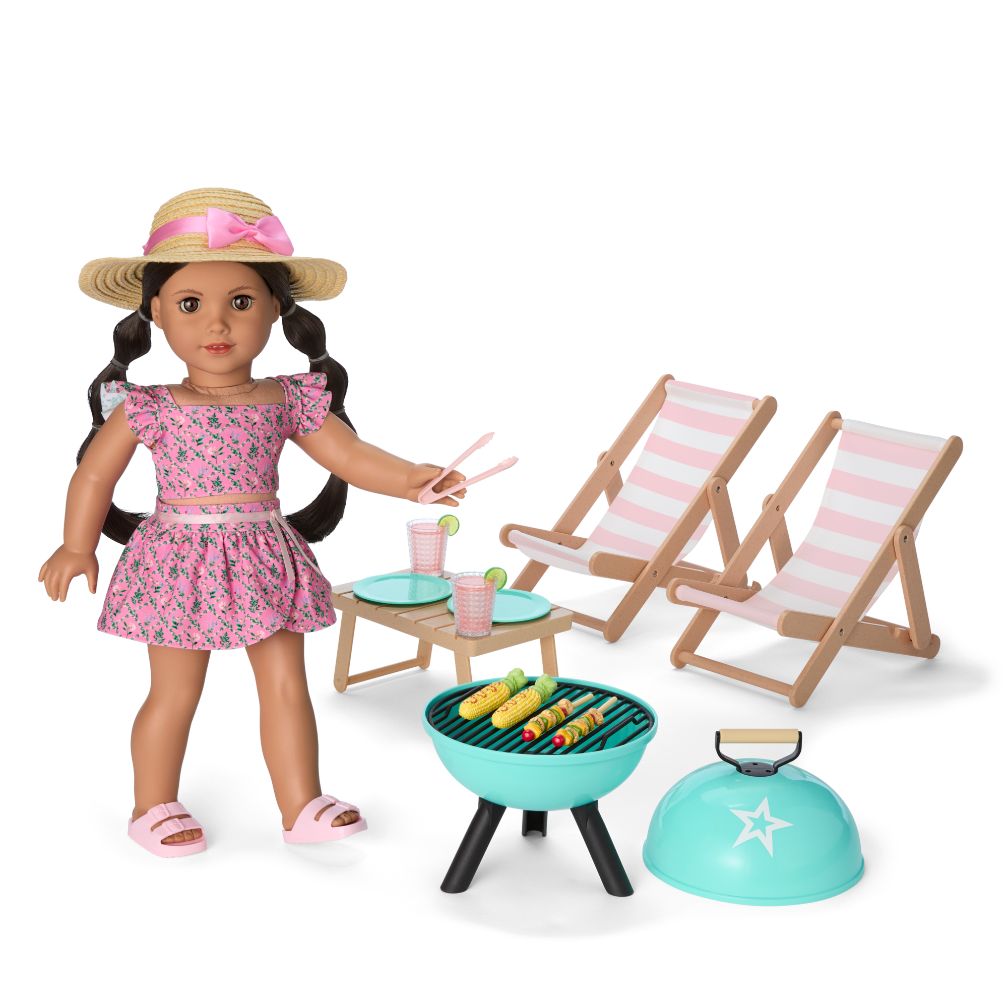 Raquel's Beach Chairs & Barbecue Set For 18-Inch Dolls (Girl Of The Year 2026) - Image 2