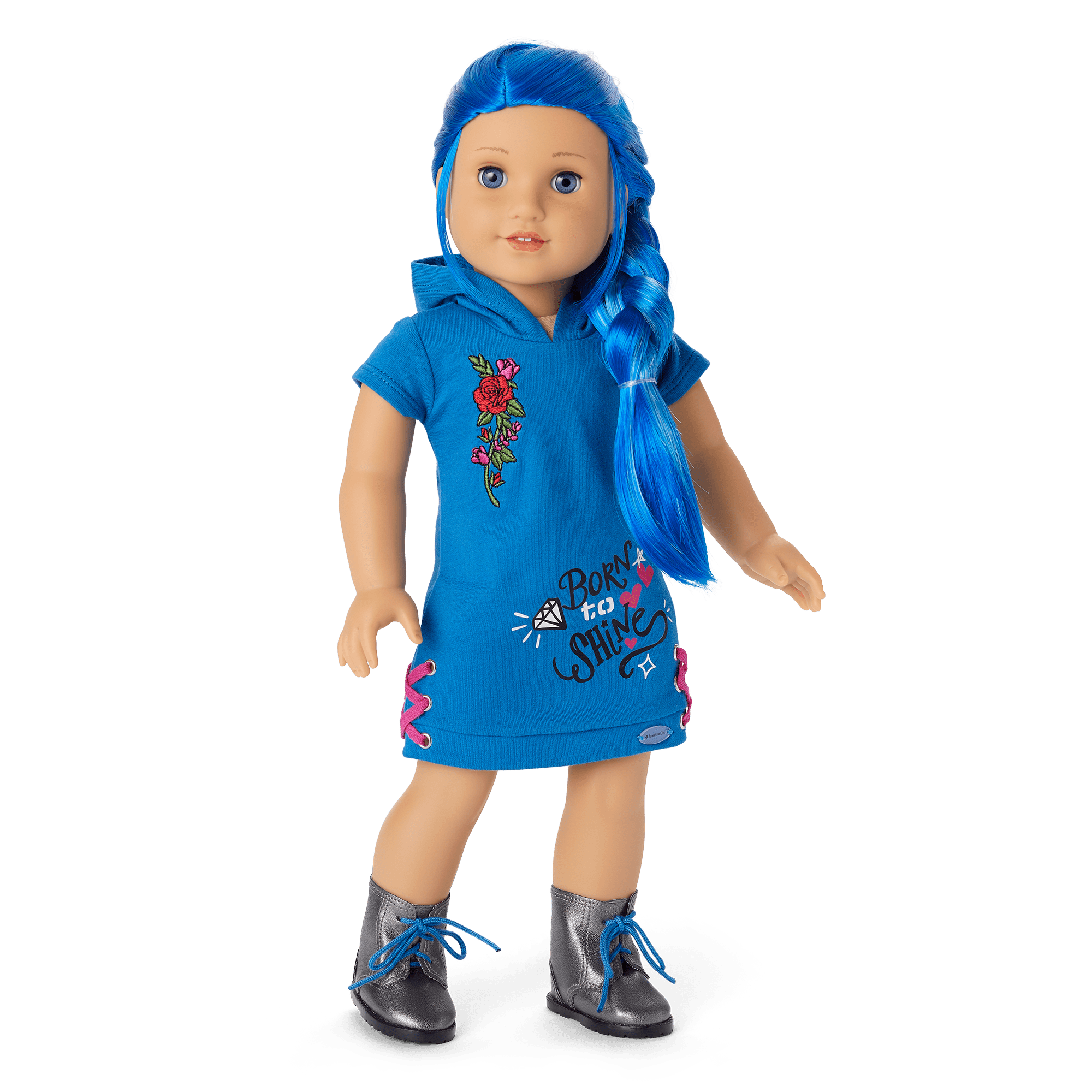 Truly Me 18-Inch Doll #90 With Long Blue Hair