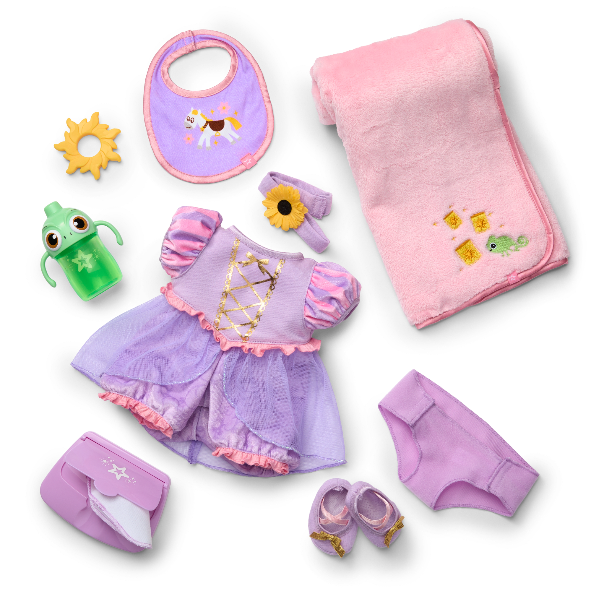 Disney Princess Rapunzel Cuddle & Care Set With Bitty Baby Doll By American Girl - Image 11