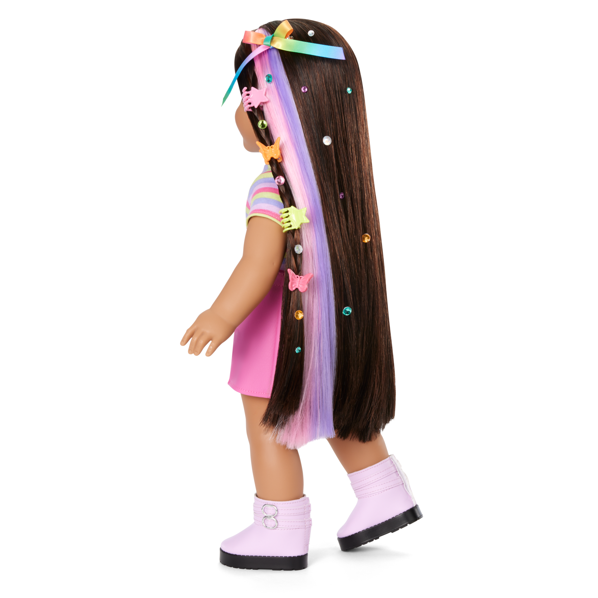 Long Hair Looks By Truly Me 18-Inch Doll #134 & Hair Accessories - Image 6