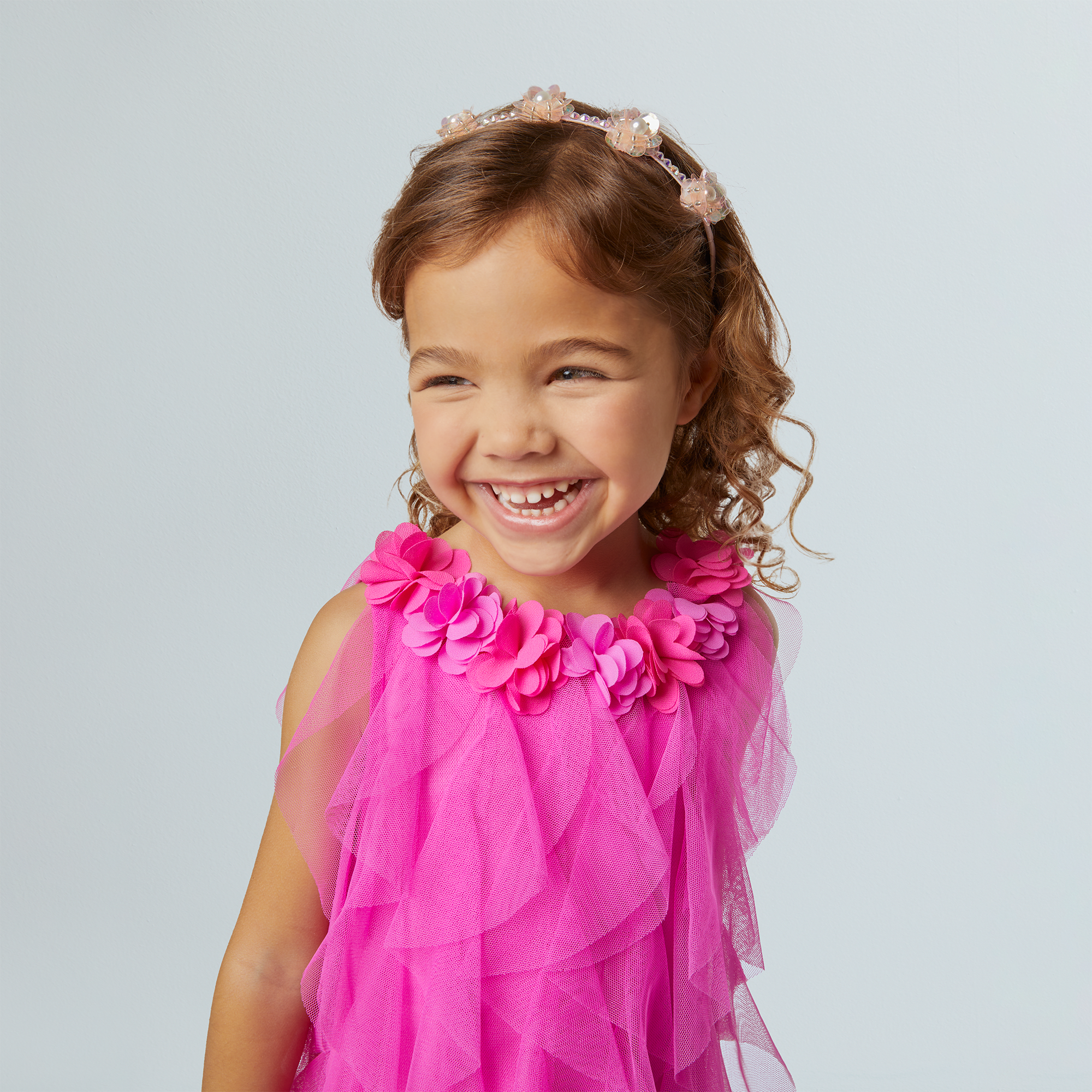 Party-Pink Birthday Dress For Little Girls (Bitty Baby) - Image 4