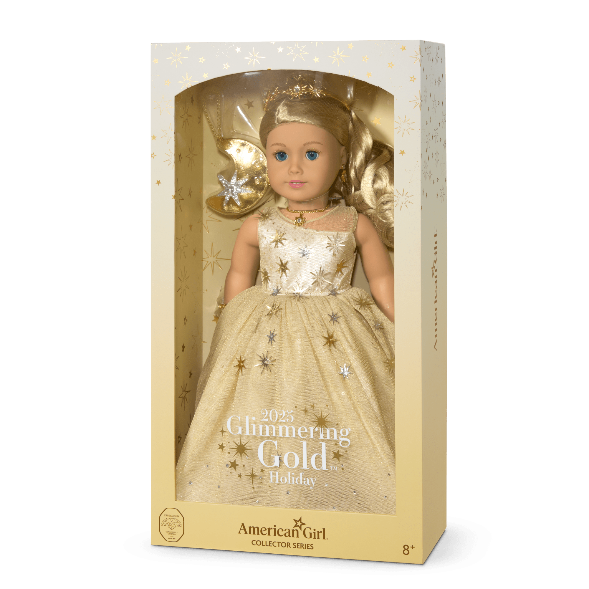 American Girl 2025 Glimmering Gold Holiday Collector Doll - Image 16