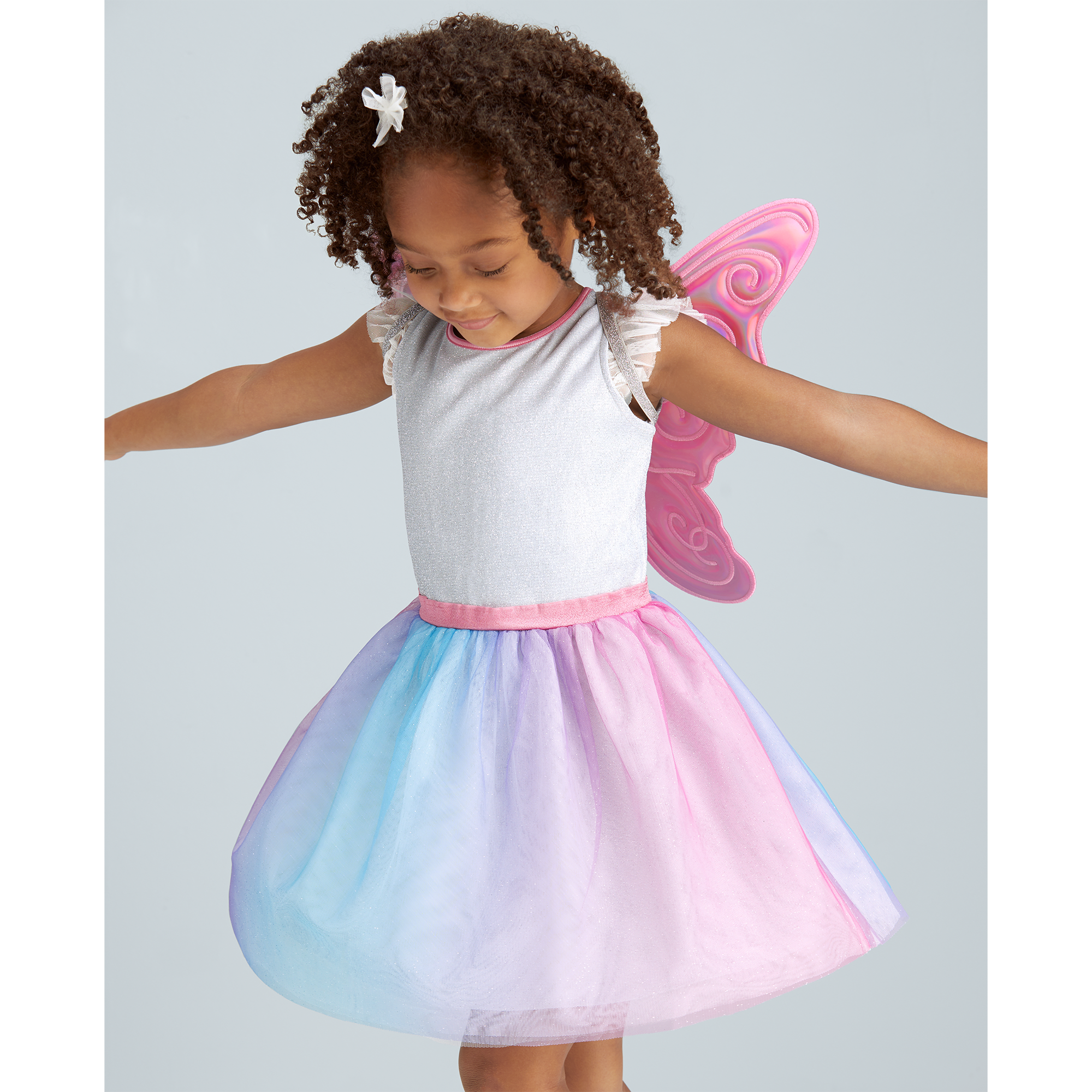 Colorful Butterfly Dress & Wings For Girls - Image 2