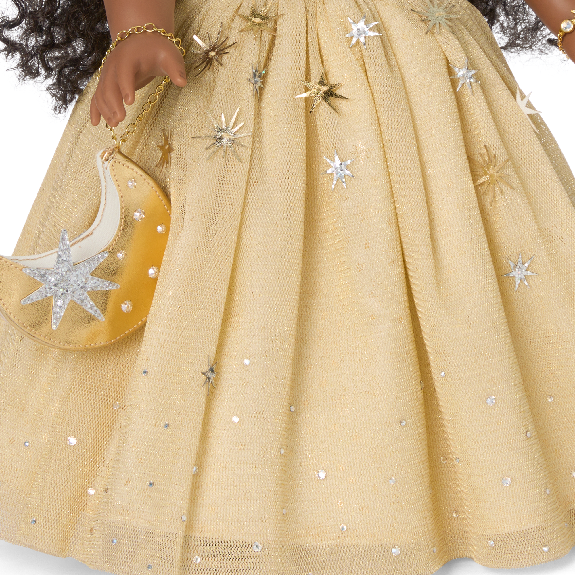American Girl 2025 Glimmering Gold Holiday Collector Doll - Image 10
