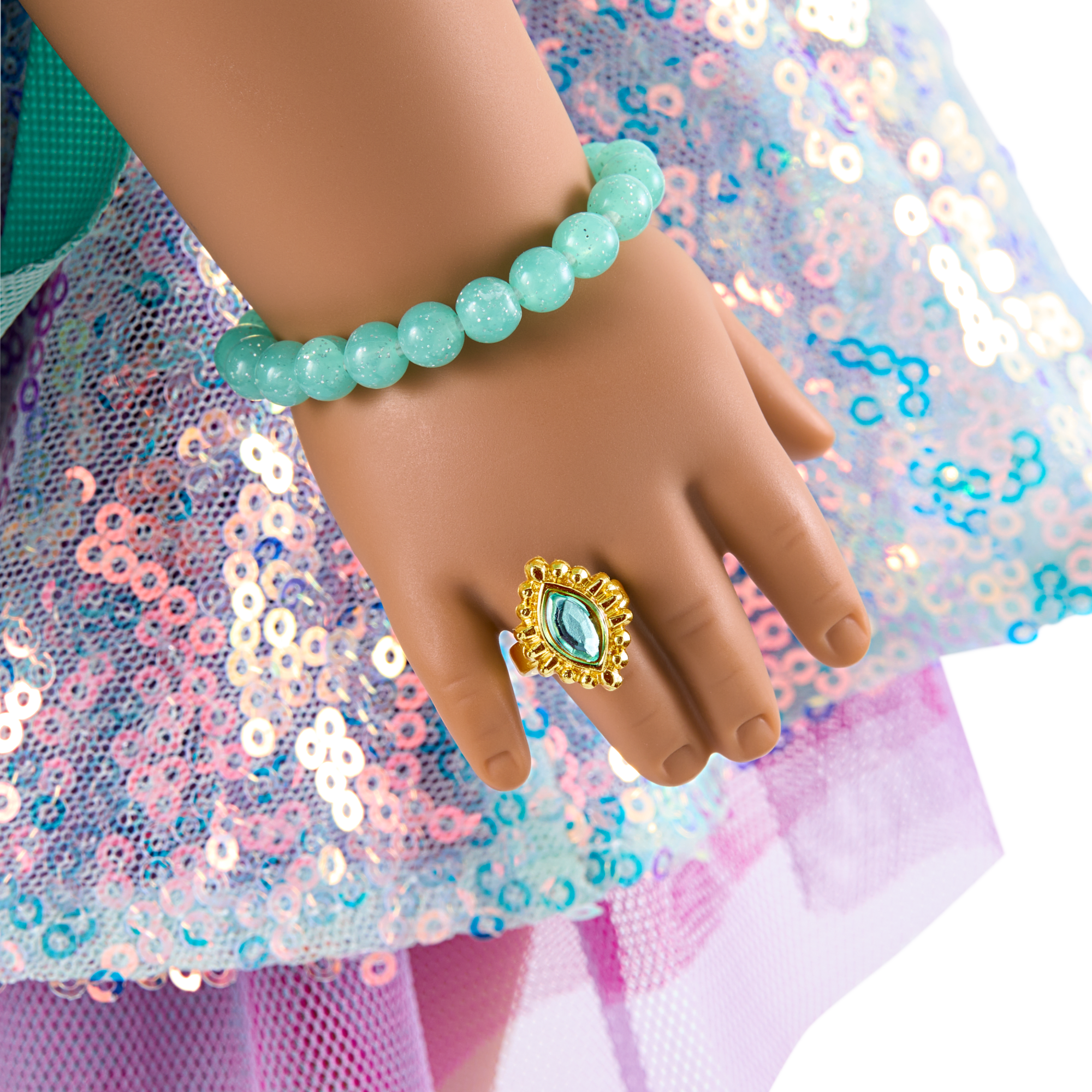 Glam Shimmering Ocean Outfit & Shimmering Sea Turtle Backpack & Accessory Set Bundle - Image 17