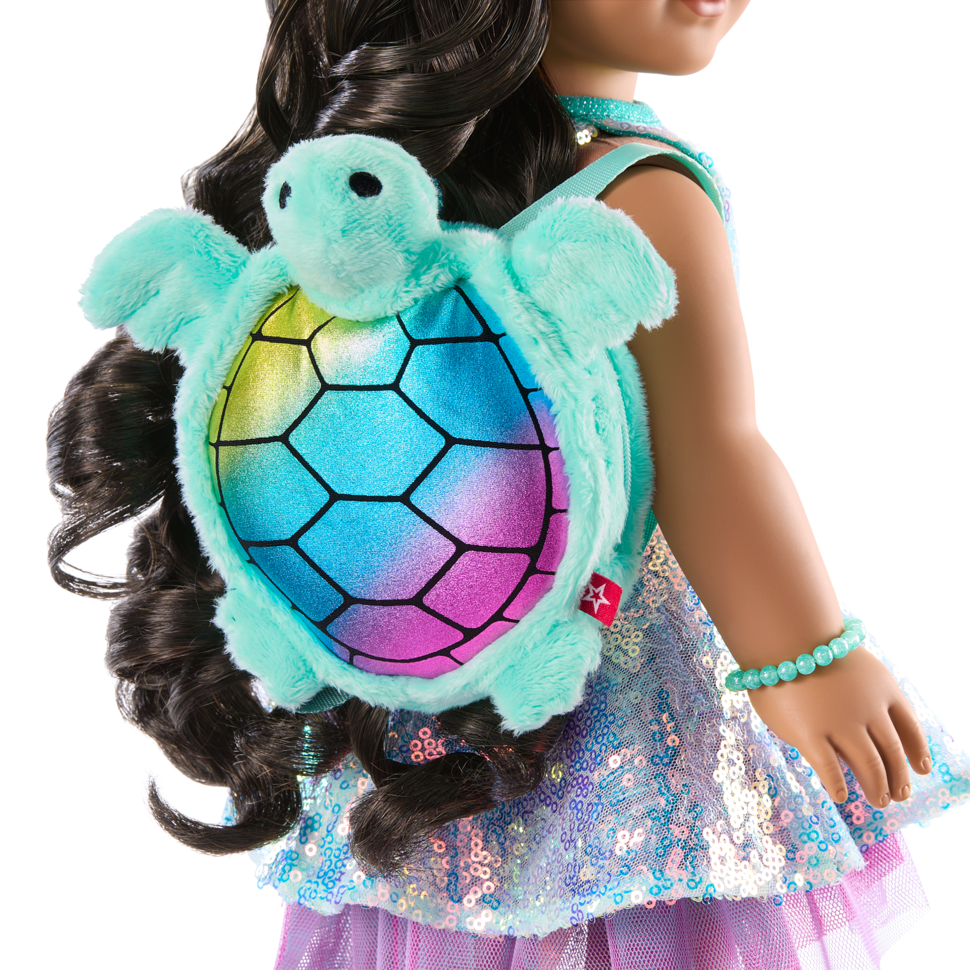 Shimmering Sea Turtle Backpack & Accessory Set For 18-Inch Dolls - Image 4