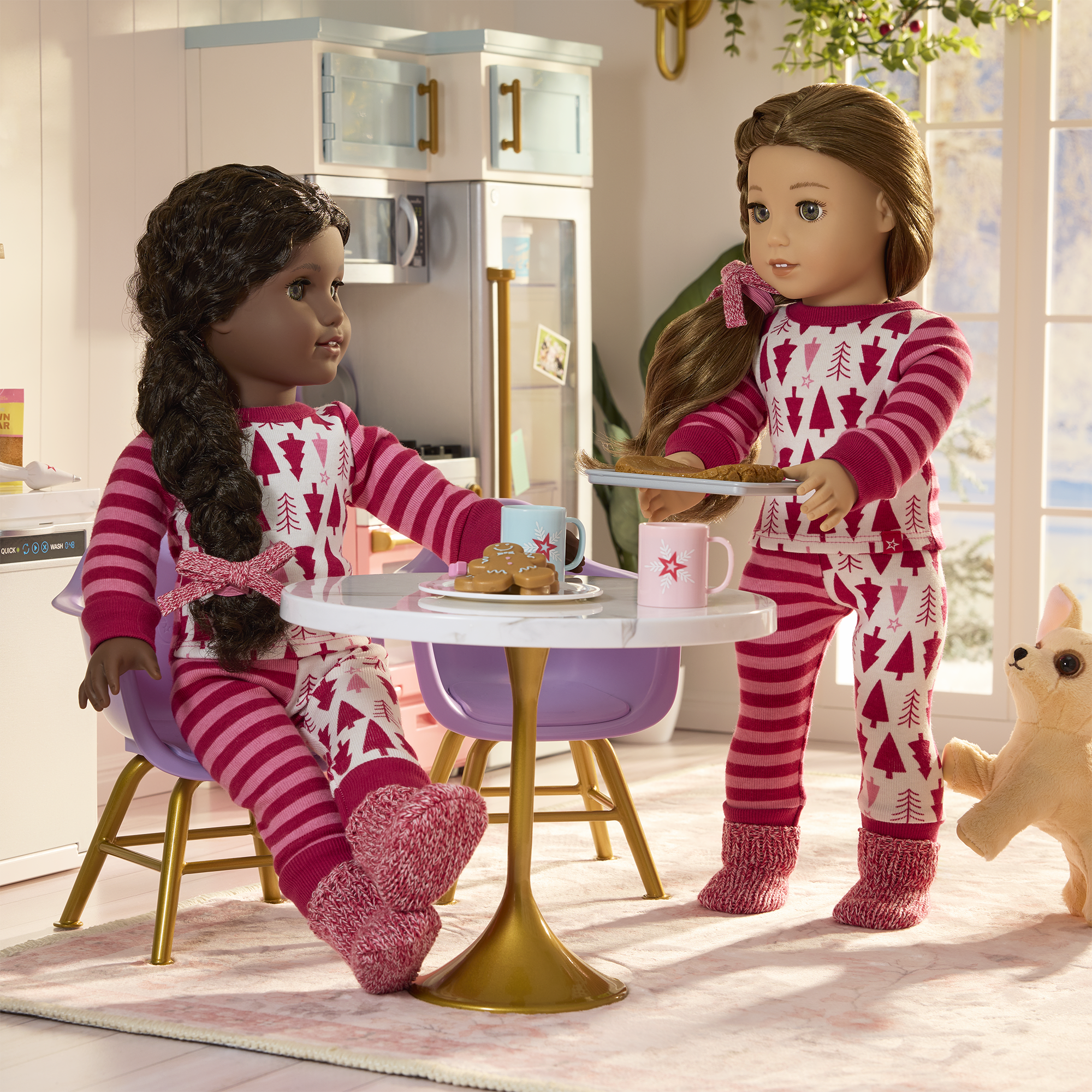 American Girl X Hanna Andersson Holiday Treetops Pajamas For 18-Inch Dolls - Image 9