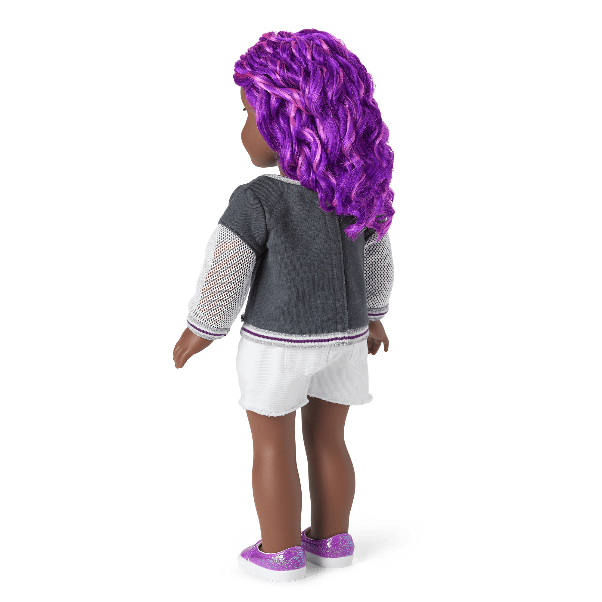 Truly Me 18-Inch Doll #91 With Curly Purple Hair - Image 2