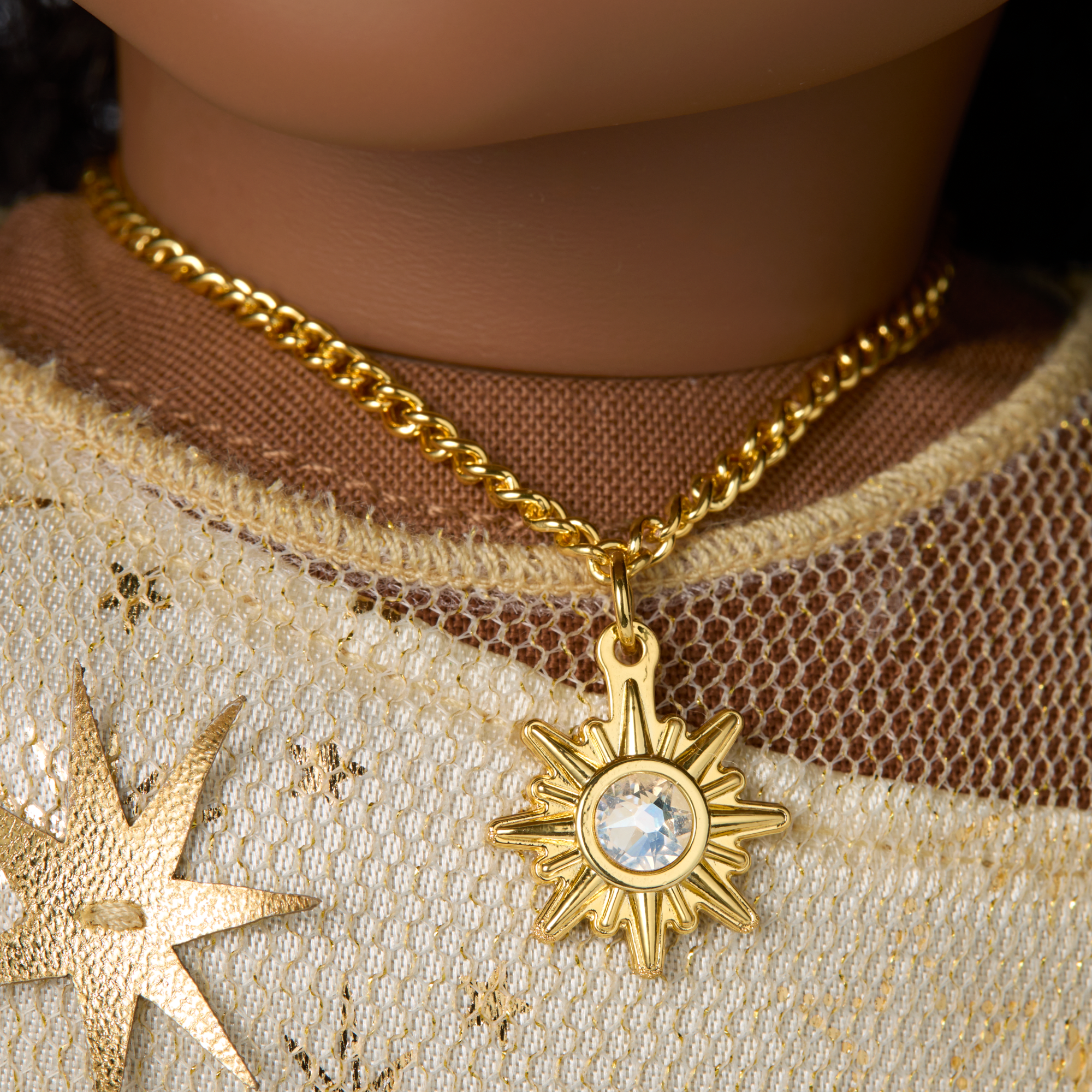 American Girl 2025 Glimmering Gold Holiday Collector Doll - Image 6