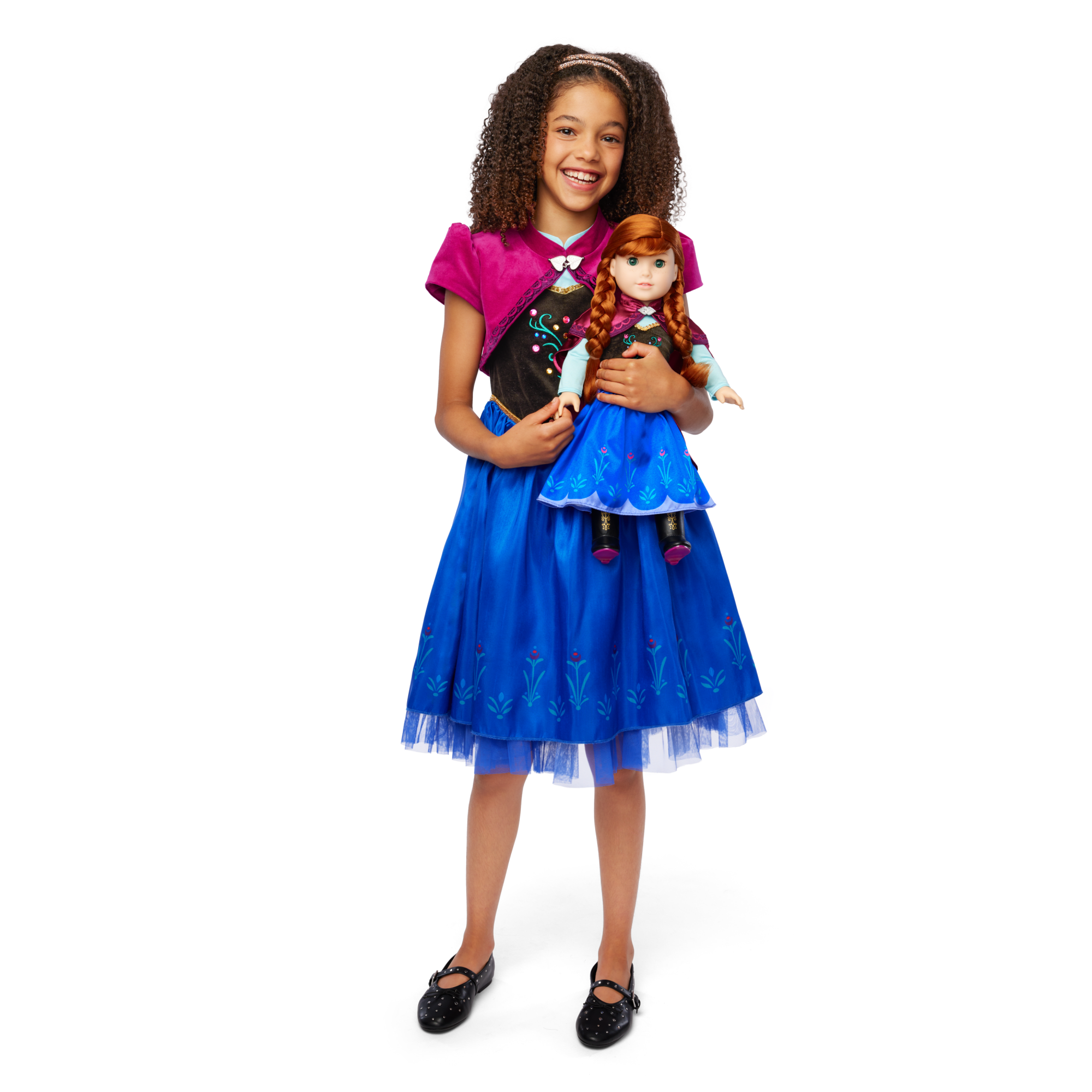 Disney Frozen Anna Doll & Matching Dress For Girls By American Girl