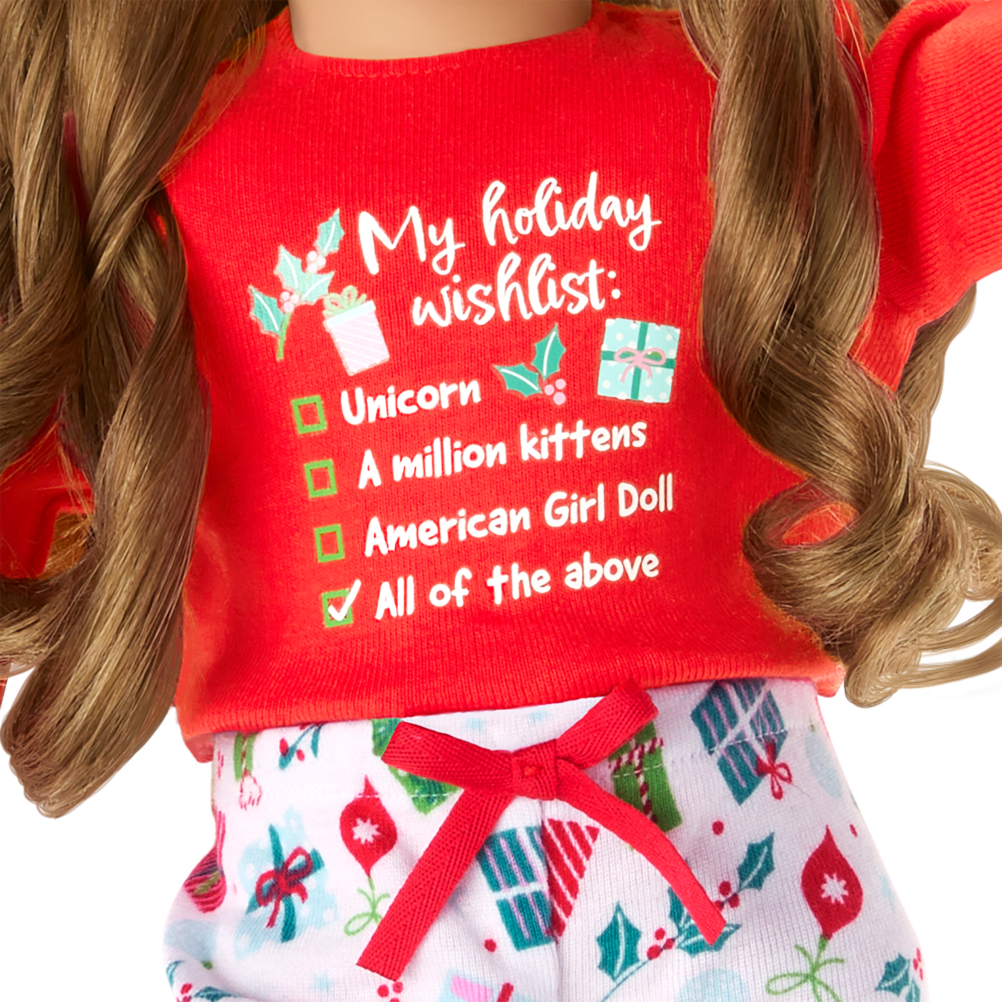 Holiday Wish List Pjs For 18-Inch Dolls - Image 4