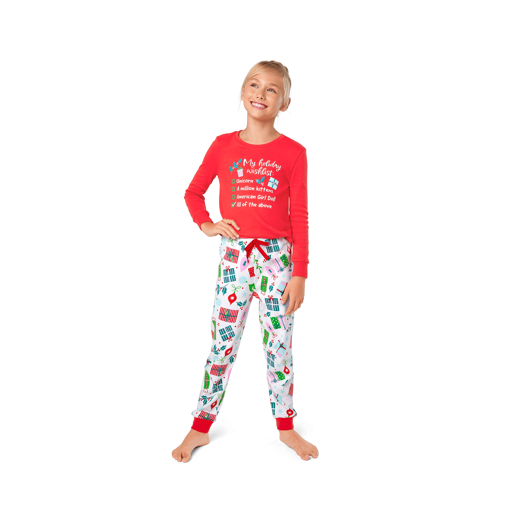 Holiday Wish List Pjs For Girls