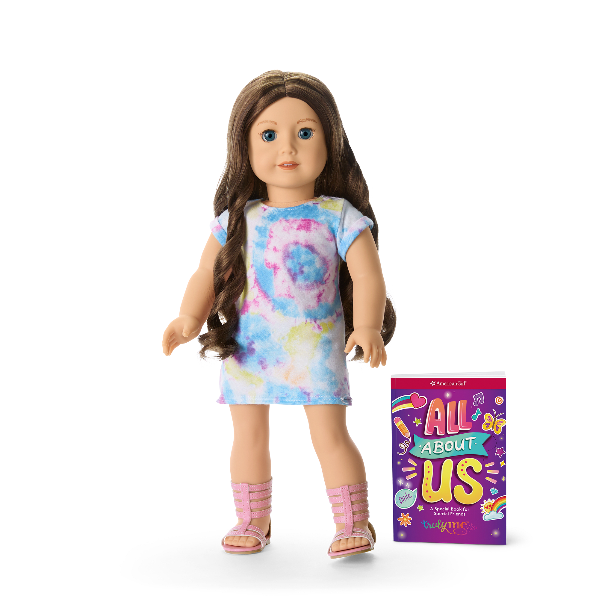 Truly Me 18-Inch Doll #126 With Long Wavy Brown Hair
