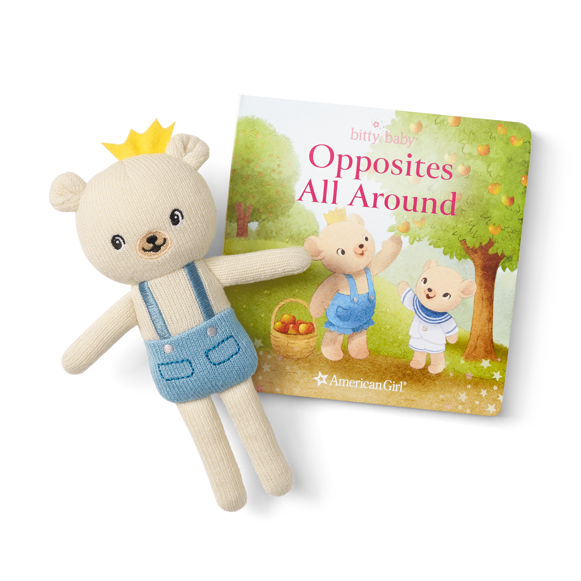 Bitty Baby Doll #6 In Soft Blue + Bear Friend & Board Book - Image 3