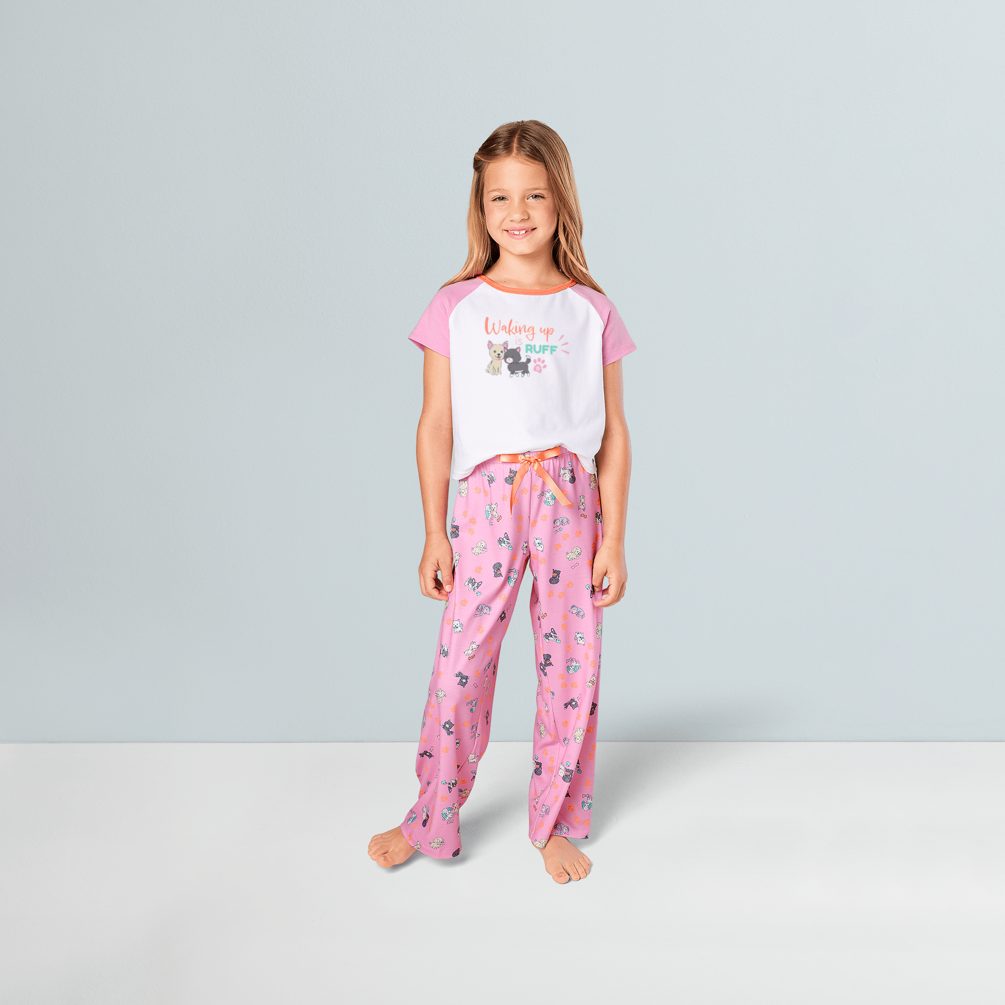 Waking Up Is Ruff Pjs For Girls & 18-Inch Dolls - Image 4