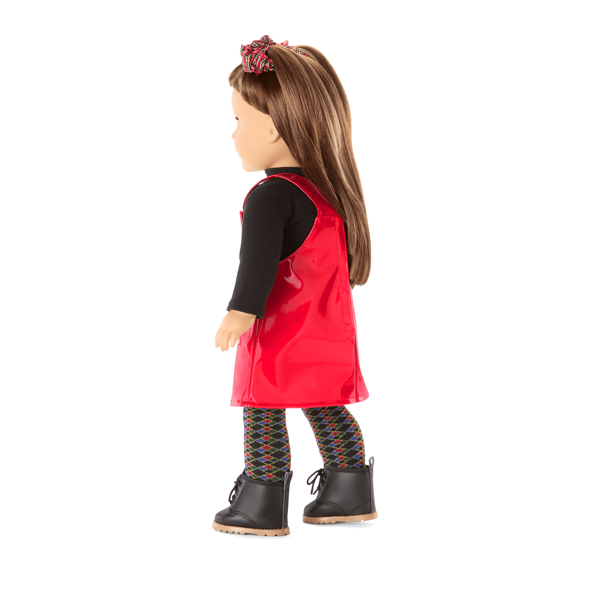 Nicki's Red Vinyl Jumper Outfit For 18-Inch Dolls (Historical Characters) - Image 3