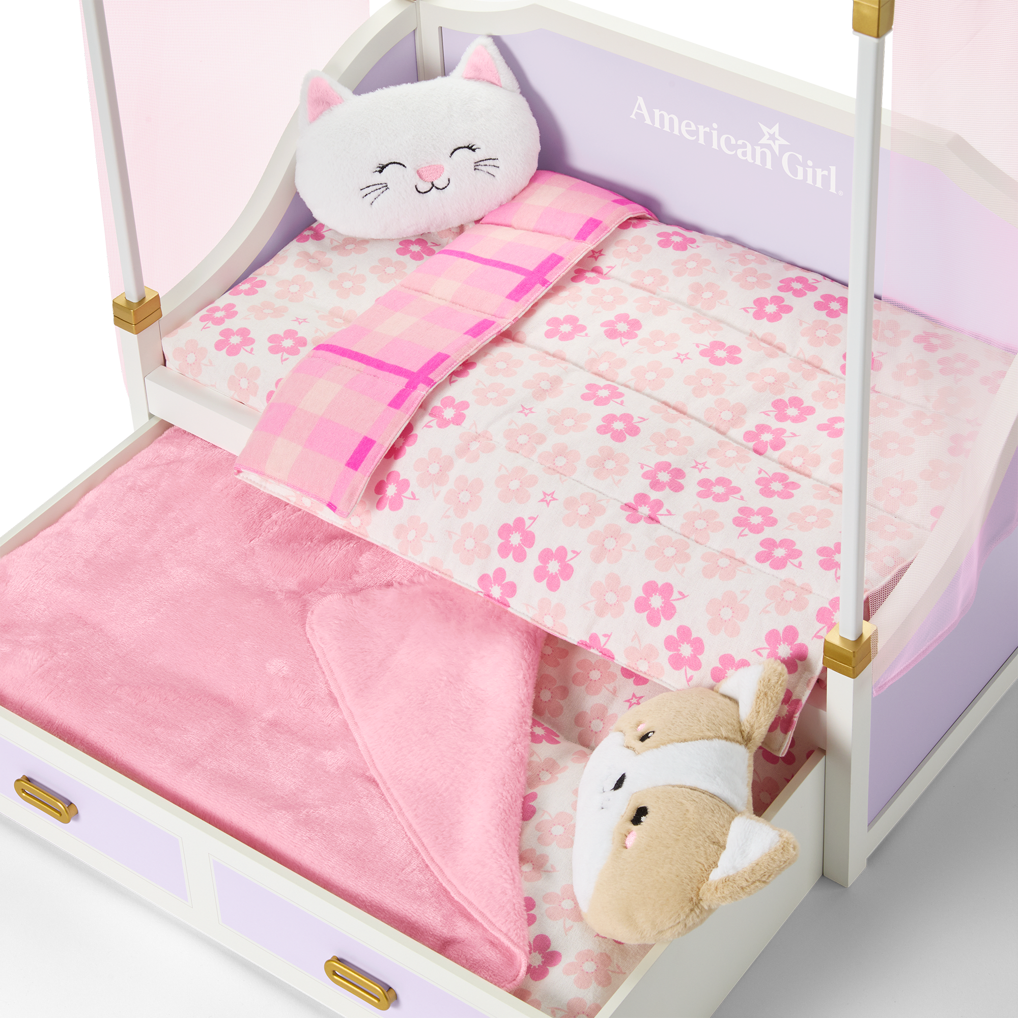 All Set For Sleepovers Canopy Bed For 18-Inch Dolls - Image 7