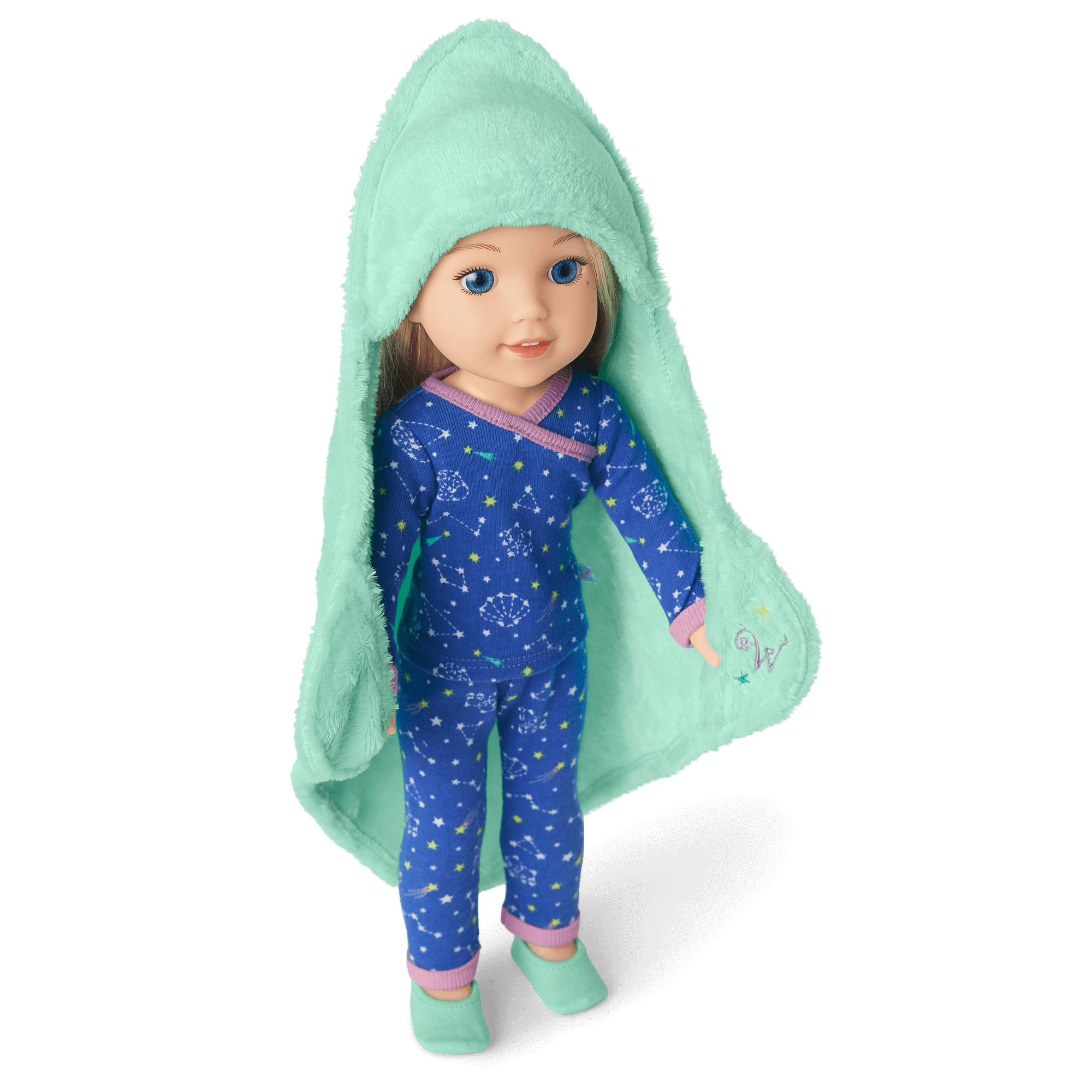 Starry Sky Pajamas For Welliewishers Dolls - Image 4