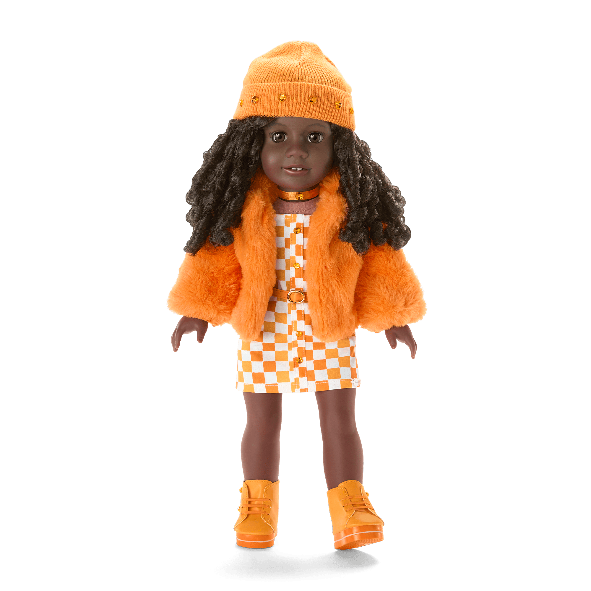 November Shimmering Citrine Outfit For 18-Inch Dolls - Image 2