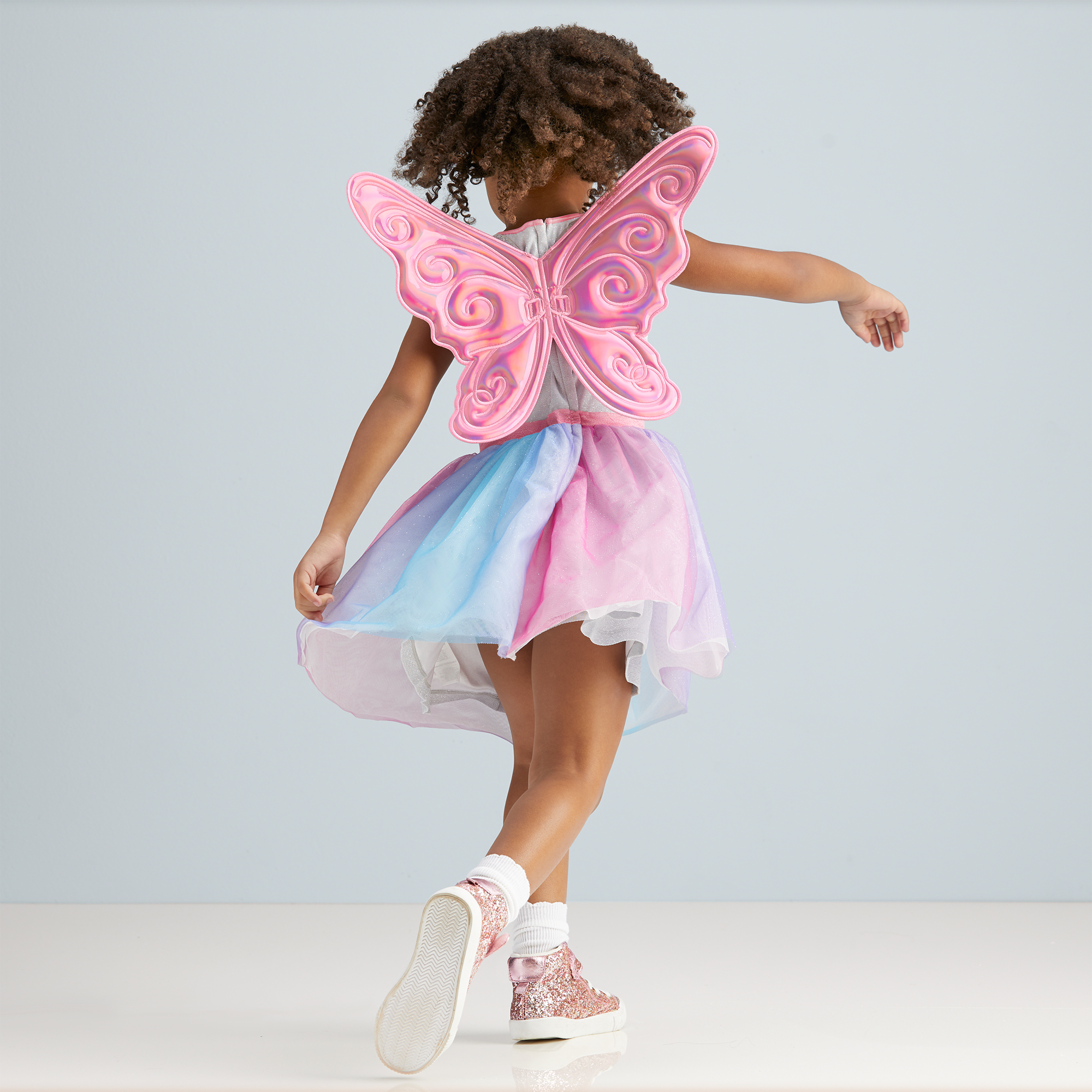 Colorful Butterfly Dress & Wings For Girls - Image 8