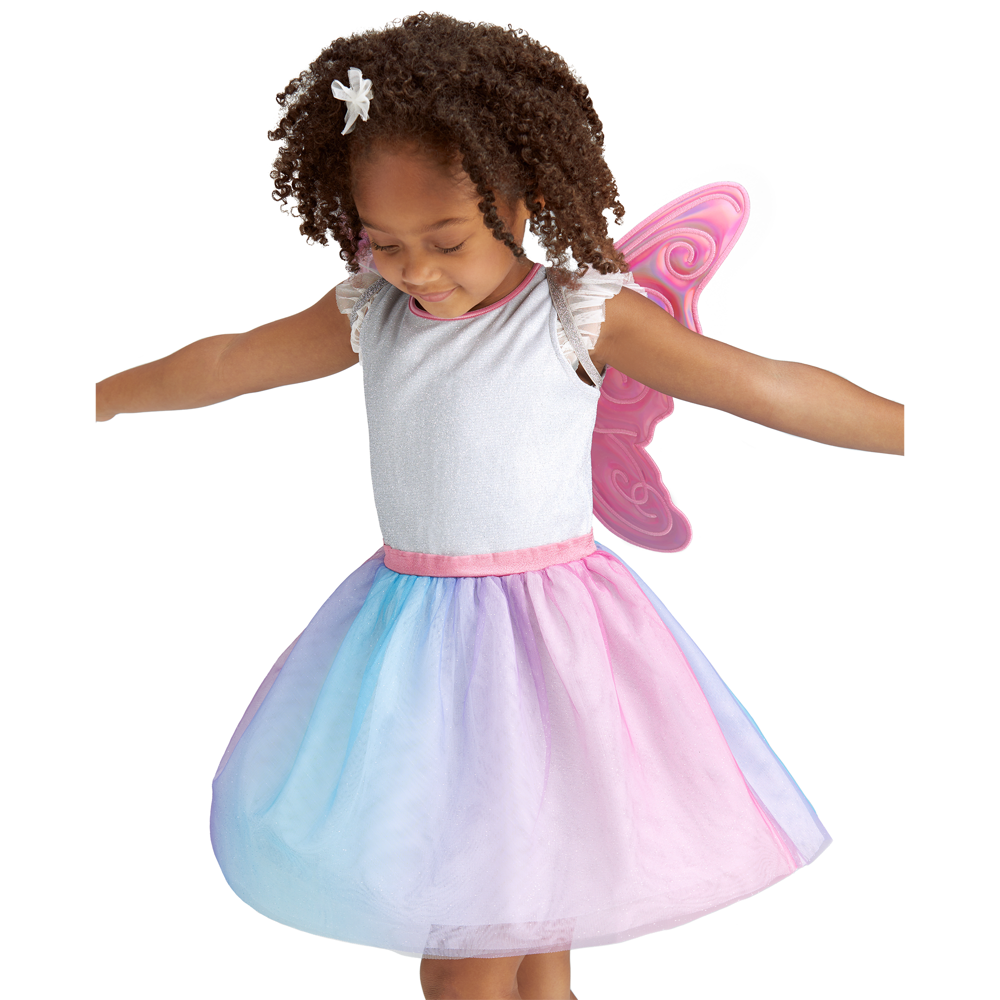 Colorful Butterfly Dress & Wings For Girls - Image 6