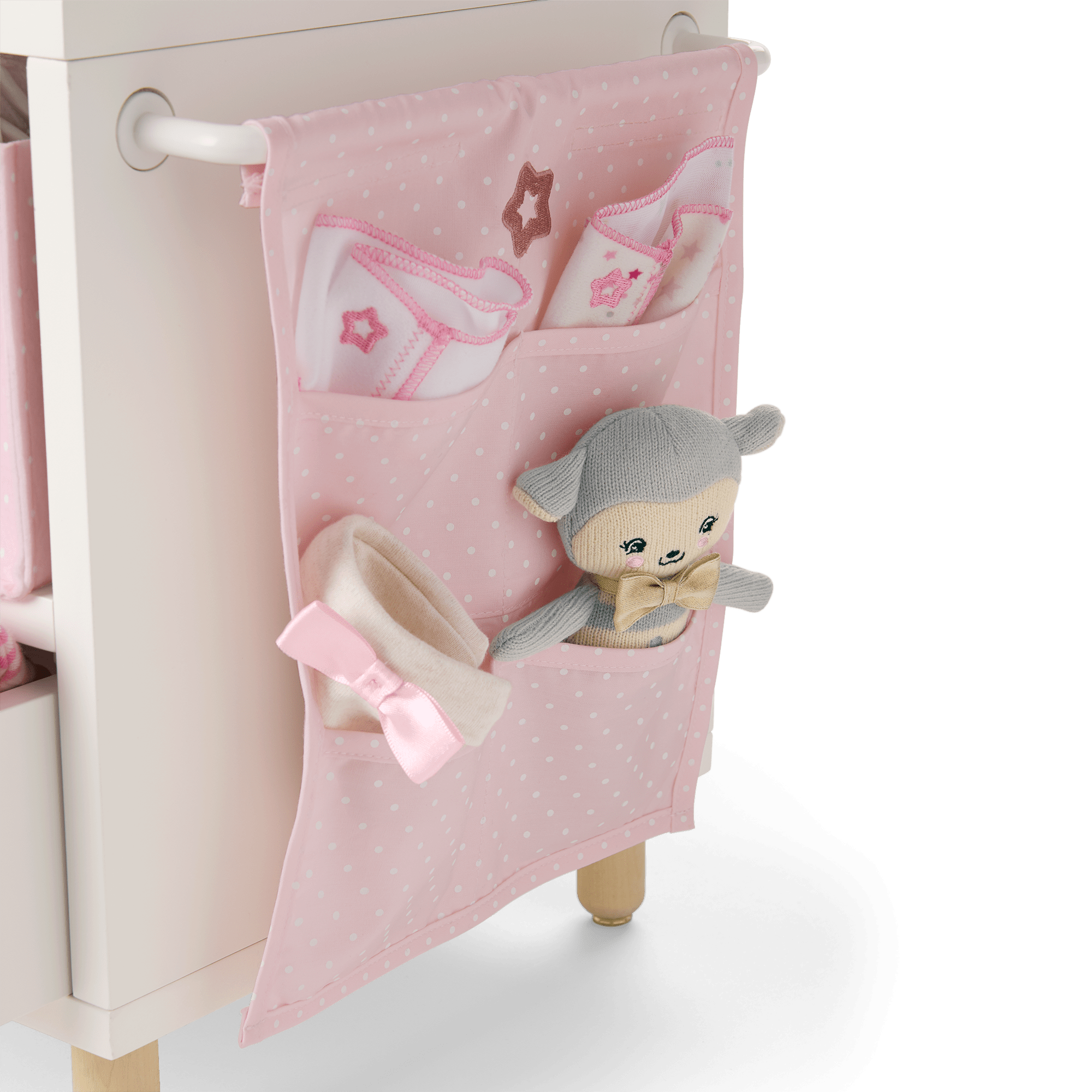 Dots & Blooms Changing Table With Storage - Image 5