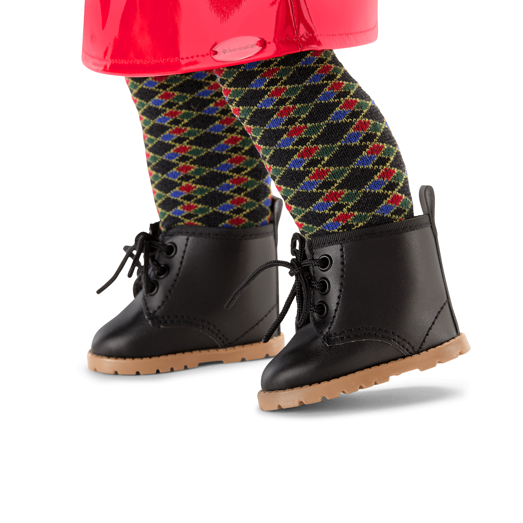 Nicki's Red Vinyl Jumper Outfit For 18-Inch Dolls (Historical Characters) - Image 5