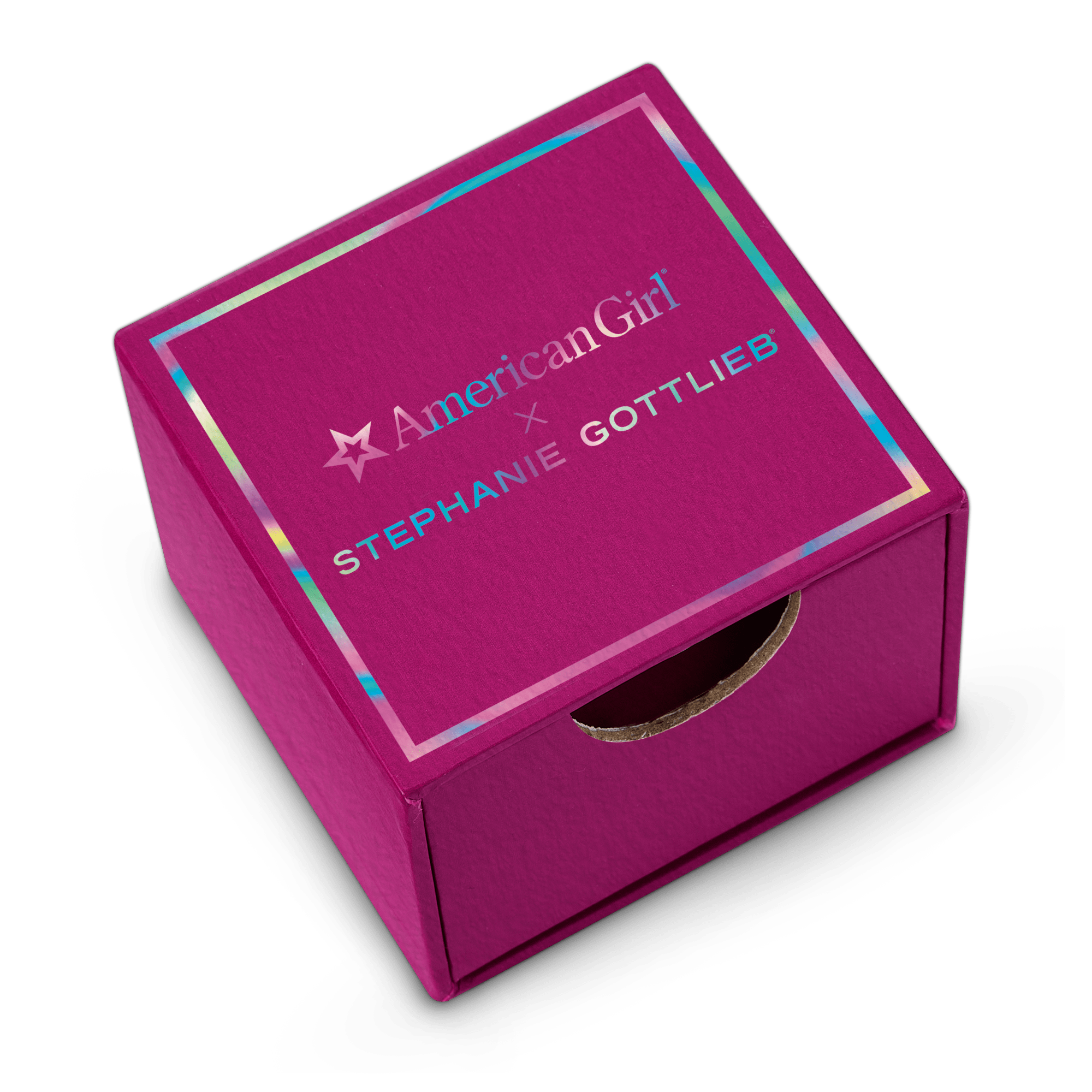 American Girl X Stephanie Gottlieb Radiant Rainbow Stud Earrings For Girls - Image 3